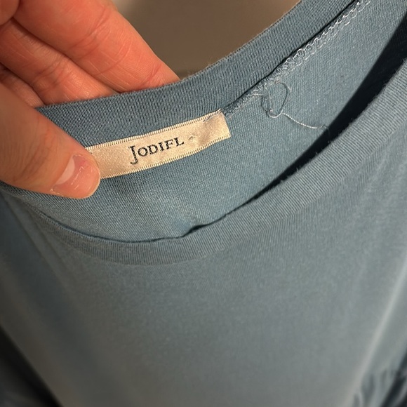 JODIFL Blue Short Sleeve Top. Size 3X - Picture 2 of 7